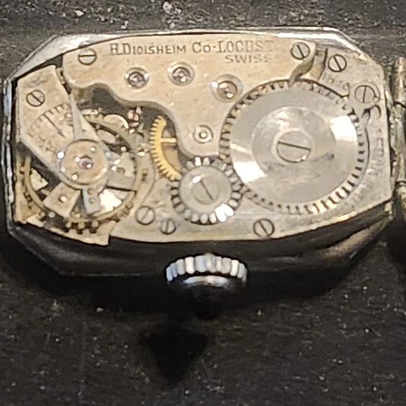 Rare Vintage 20s Locust Womens Art Deco Watch - Picture 10 of 17